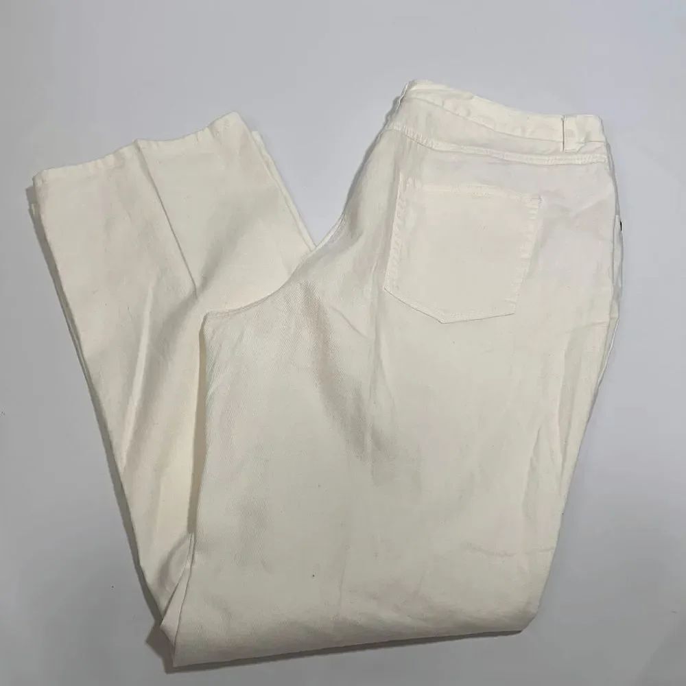 Ruby Rd. Classic Flat Front White Denim Jean